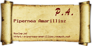 Pipernea Amarillisz névjegykártya